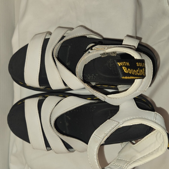 Dr. Martens Blaire Athena Leather Strap Platform Sandal White Size 6 - Picture 9 of 12